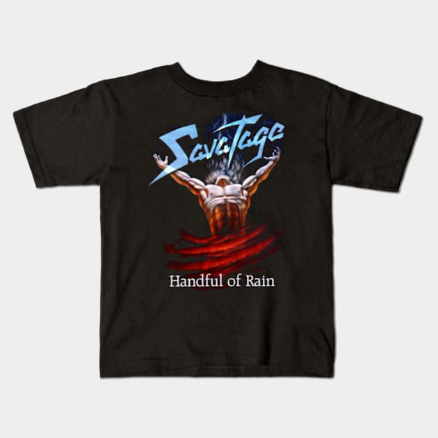 SAVATAGE BAND Kids T-Shirt by rahobisona